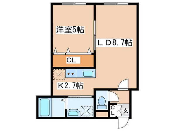 グランメール北円山の物件間取画像